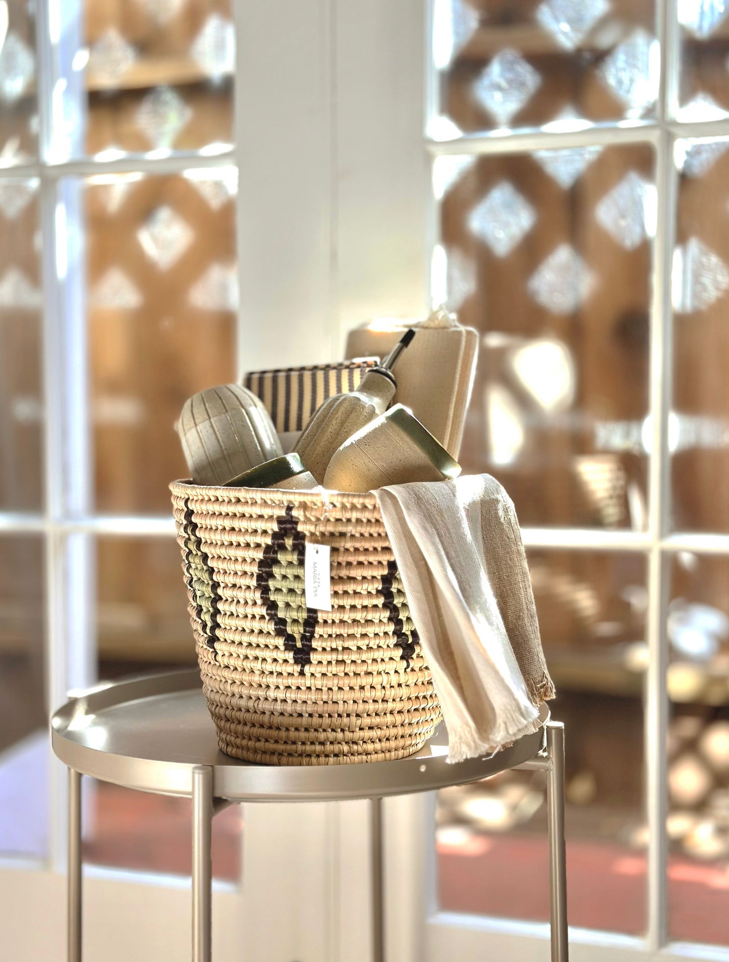 Large Palm Waste Basket