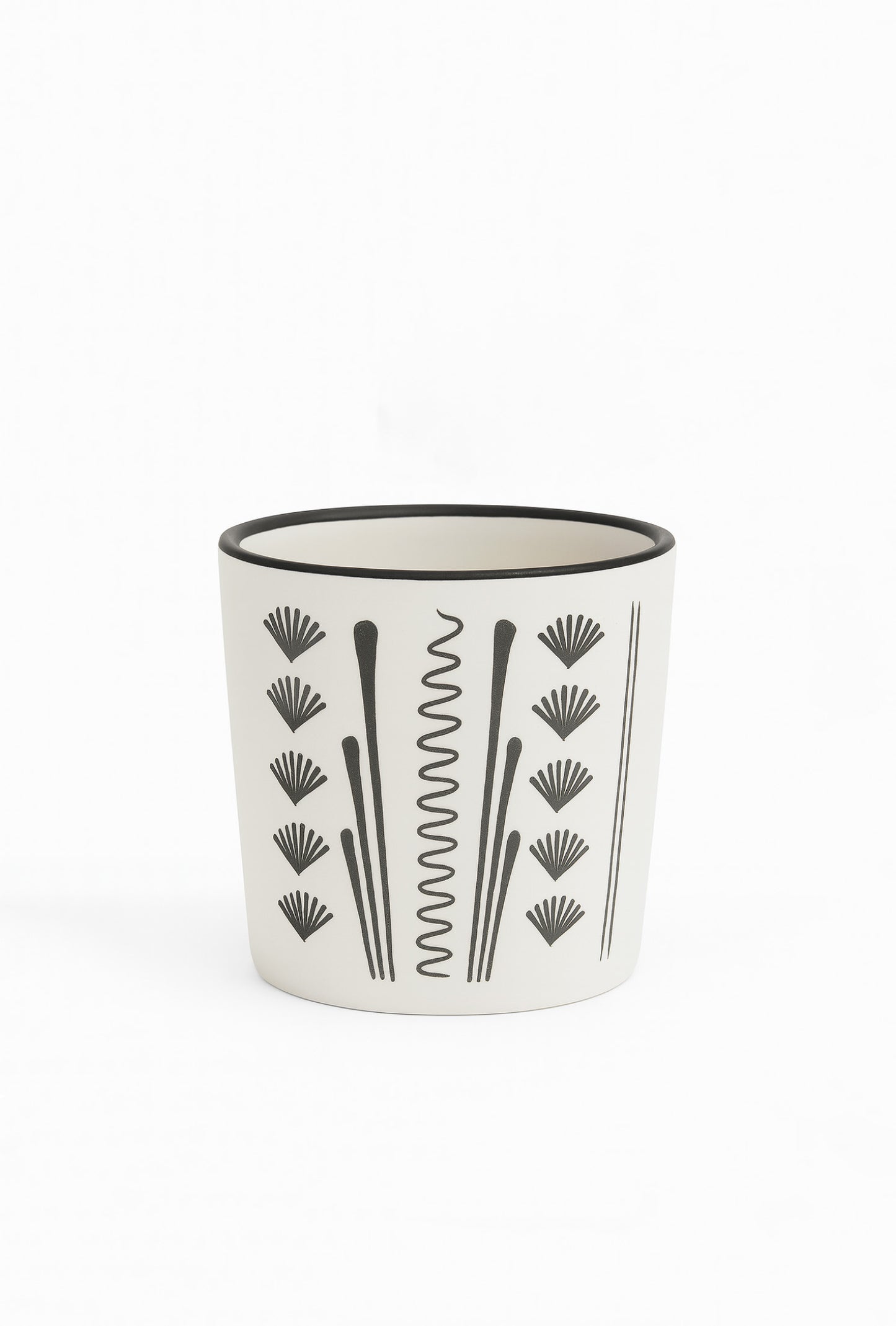 Limited Edition Red Clay Hand Painted Cup
