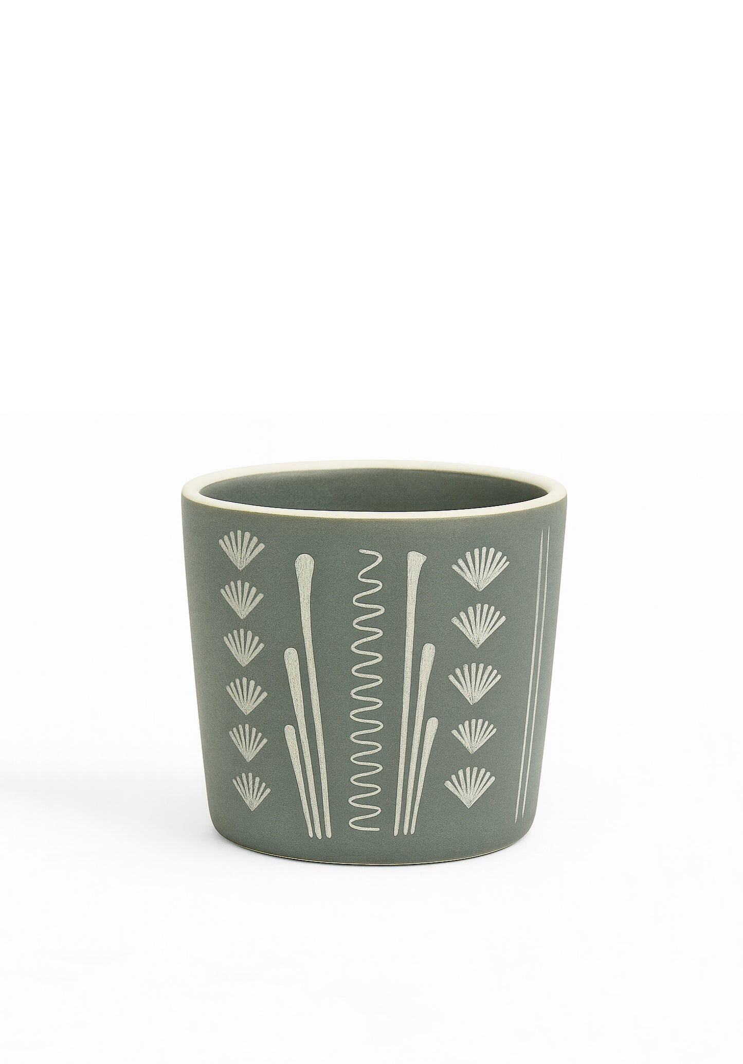 Limited Edition Red Clay Hand Painted Cup