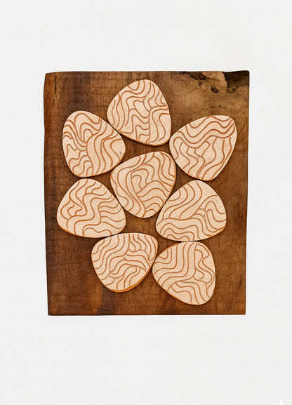 Hand Crafted Clay Art  - River Rocks