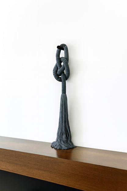 Handcrafted Textile Knot with Naturally Dyed Jute