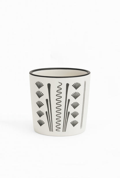Limited Edition Red Clay Hand Painted Cup