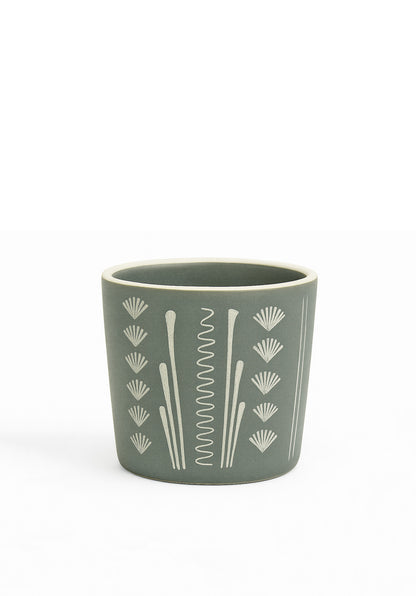Limited Edition Red Clay Hand Painted Cup