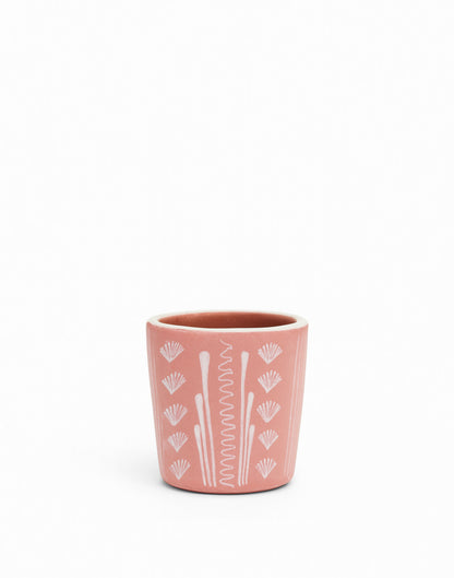 Limited Edition Red Clay Hand Painted Cup