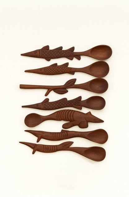 Hand Sculpted Wooden Spoon